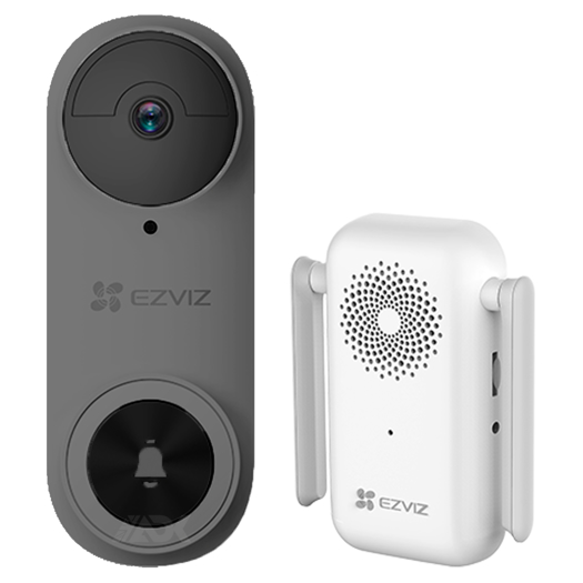 EZVIZ DB2 Pro Video Doorbell Wireless GREY | New Arrivals | Grax