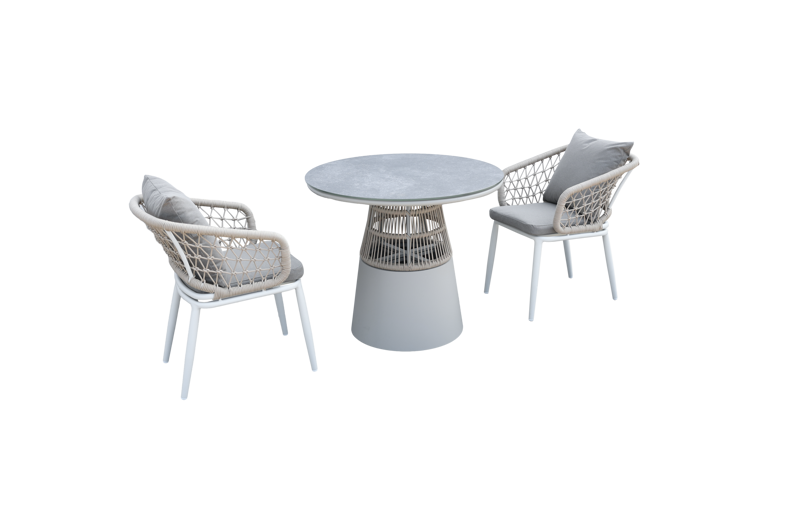 SAC Deluxe Rope 4 Chairs and Round Table