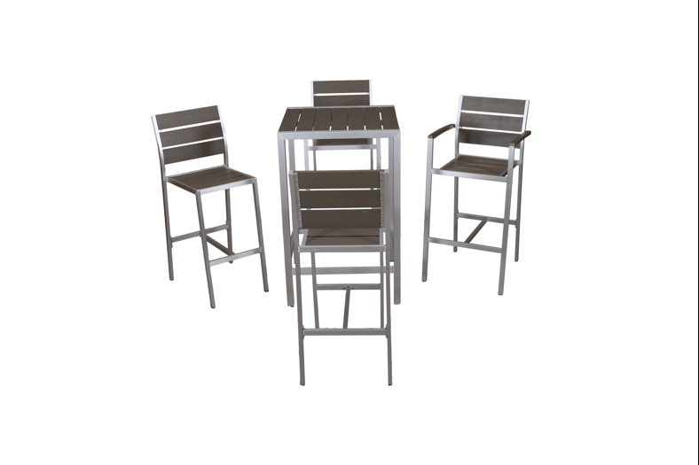 SAC Deluxe Brushed Nickel 5pc Bar Set